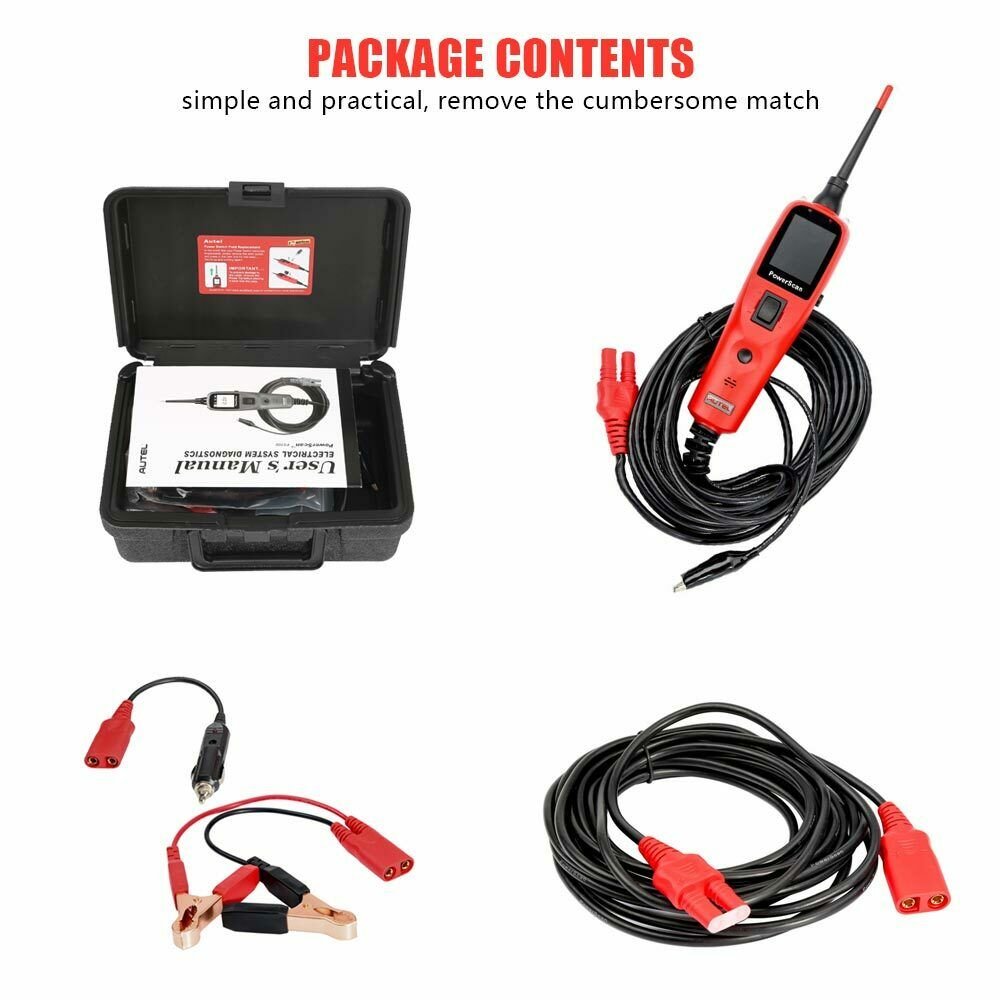 Autel PowerScan PS100 Electrical System Diagnostic Tools OBD2 Scanner Automotive Circuit Tester Original Autel PowerScan PS100