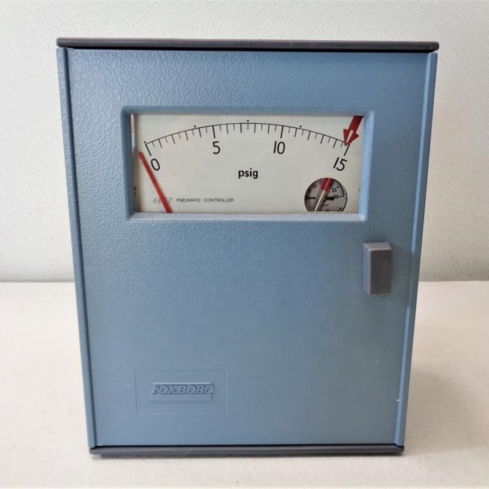 Brand New Foxboro Pneumatic Indicating Controller 43AP-FA42C/PC-00-IAS-AG 3 to 15 psi signal 30 psi gauge