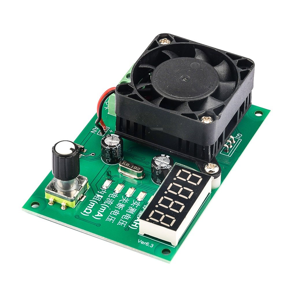 TEC-06 16W Electronic Load LED Display Battery Capacity Tester with Fan DAC Loop Control for Power Supply Battery Single Version