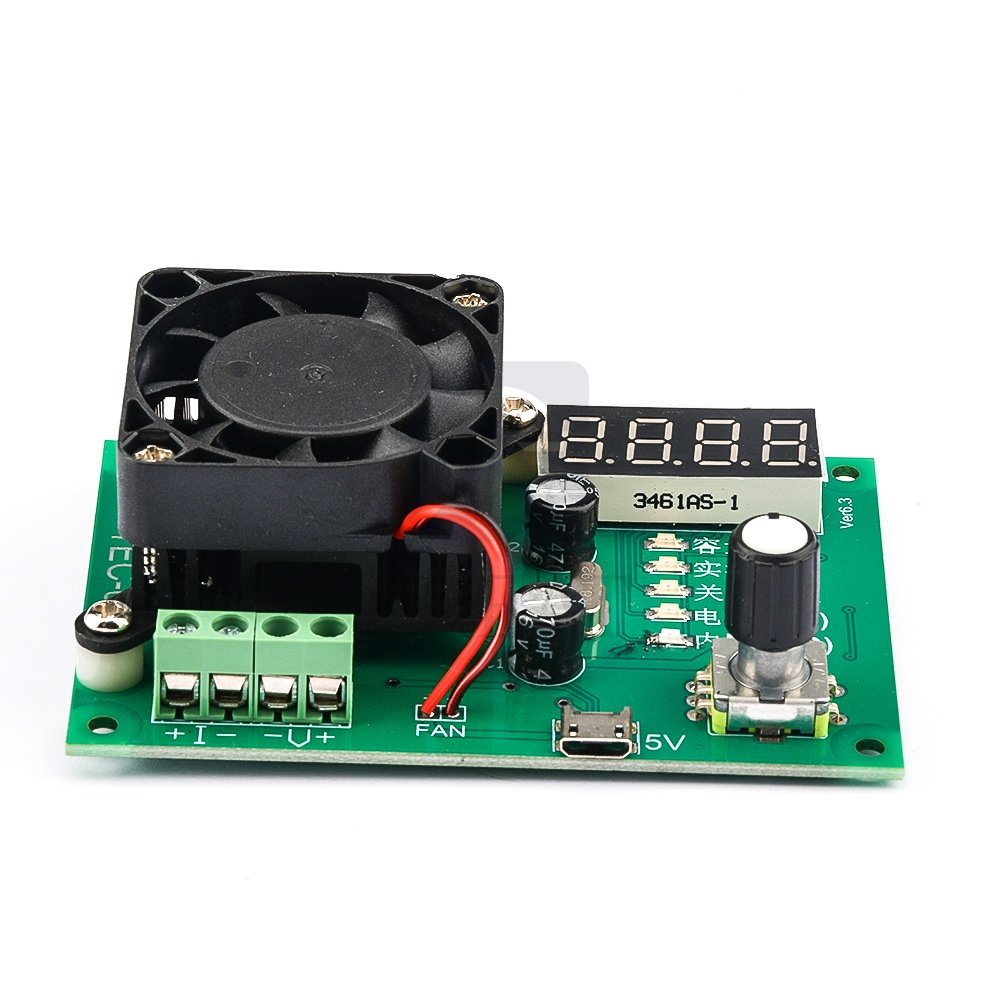 TEC-06 16W Electronic Load LED Display Battery Capacity Tester with Fan DAC Loop Control for Power Supply Battery Single Version