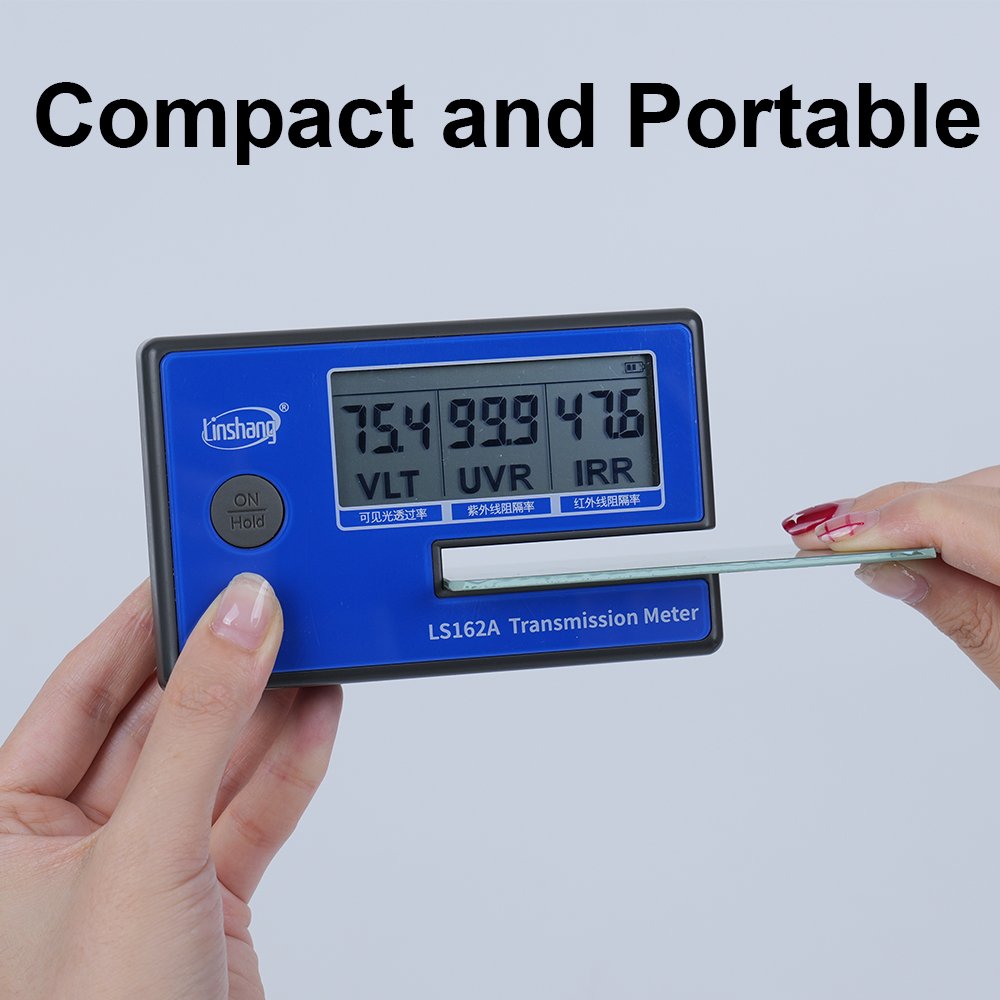 Custom LS162 LS162A 1400nm 940nm IR UV VLT Portable Transmission Meter Car Window Film Tester Tint Meter