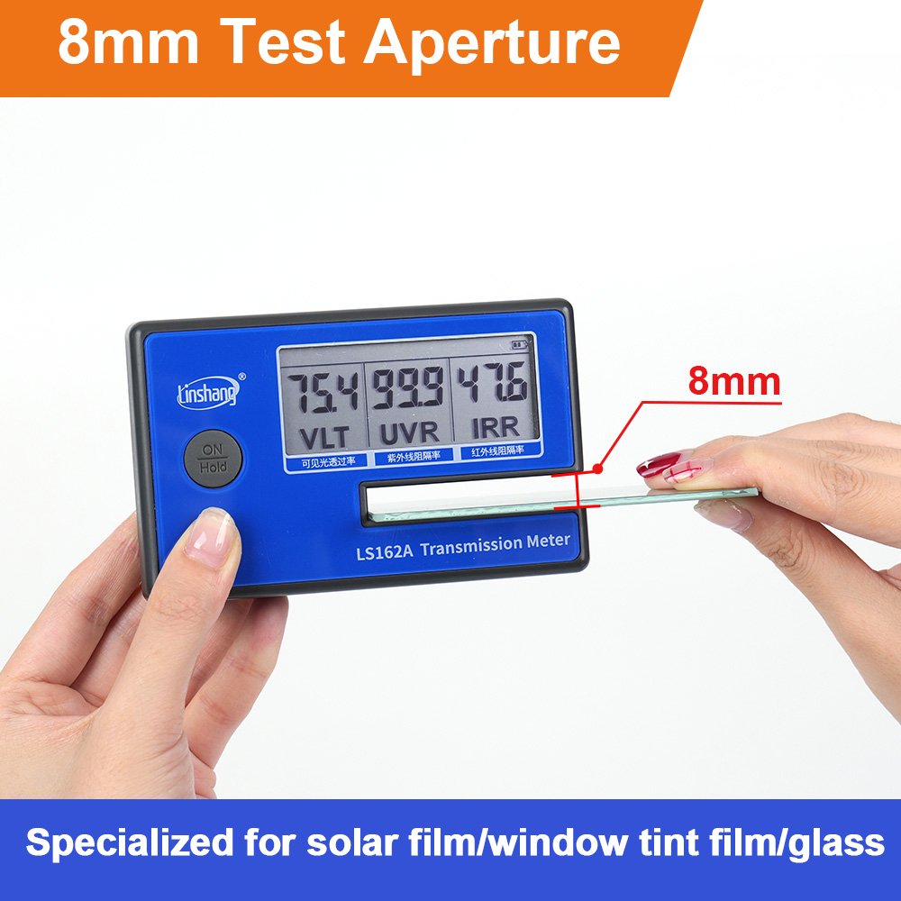 Custom LS162 LS162A 1400nm 940nm IR UV VLT Portable Transmission Meter Car Window Film Tester Tint Meter