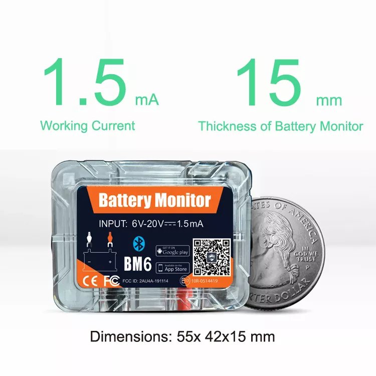 2023 Customizable BM6 Healthy Car Battery Monitor 12V Analysis and Monitoring Equipment with Bluetooth and OBD2 Combination