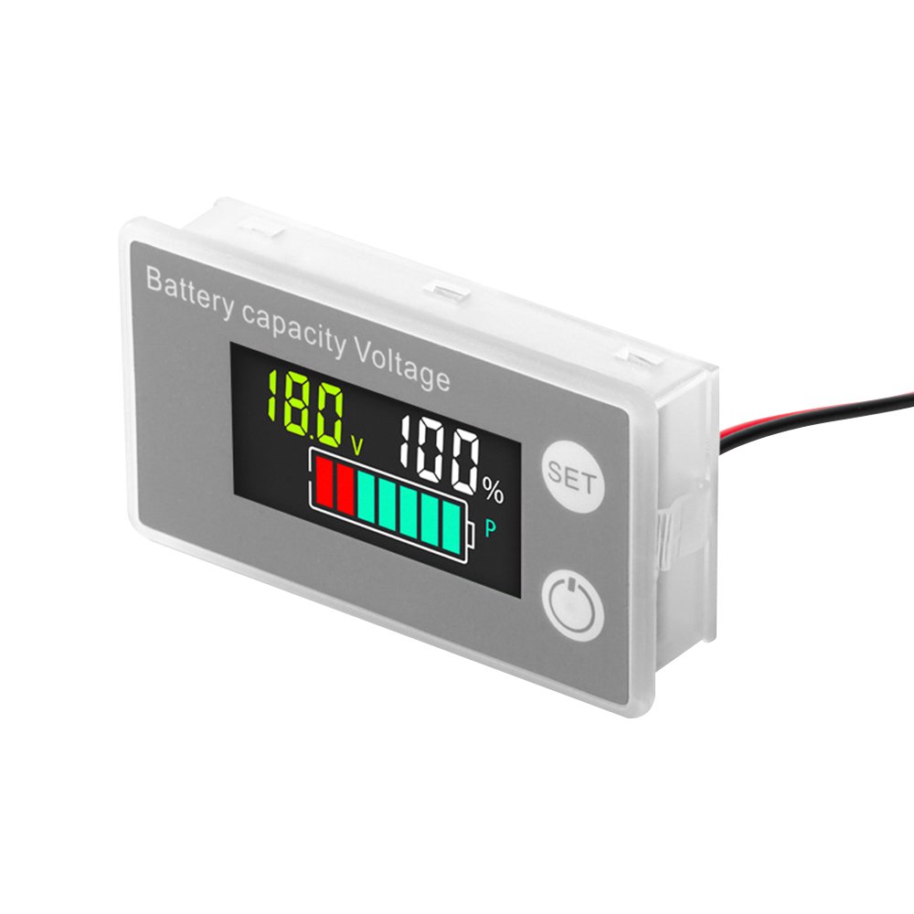 6133A DC8-100V Battery Capacity Indicator LCD Electricity Meter Lead-acid Lithium LiFe PO4 Voltage Tester for Car Motorcycle