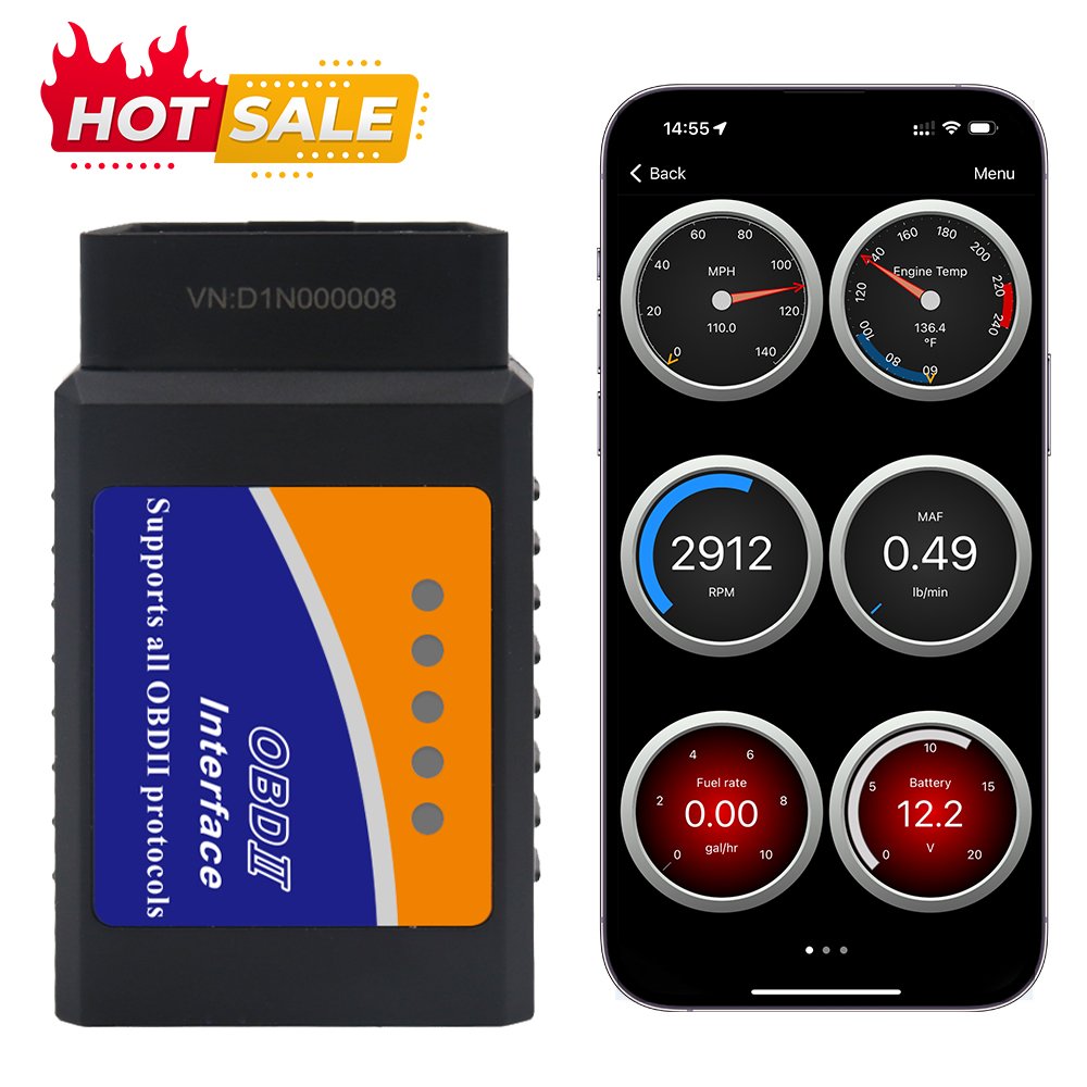V03H4 Bluetooth Auto Diagnostic Device OBD2 Engine Diagnosis Battery Tester Full System Scanner for OBD 2 Protocol Cars