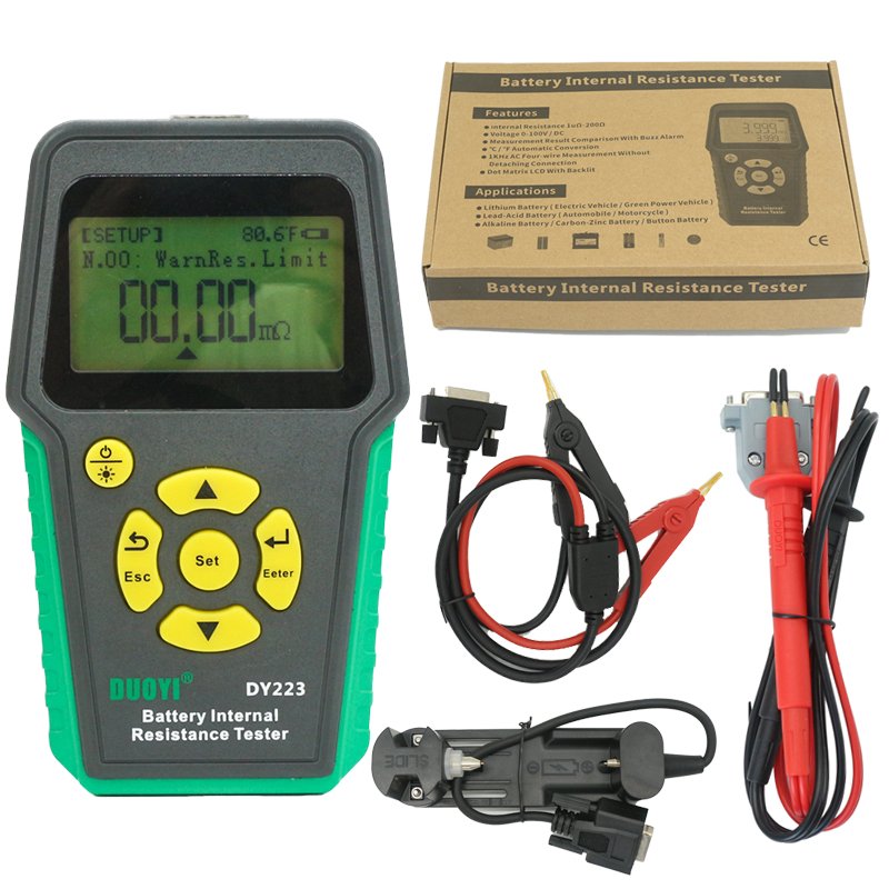 DY223 lithium battery internal resistance tester voltage test car fault diagnosis instrument new energy car battery analyzer