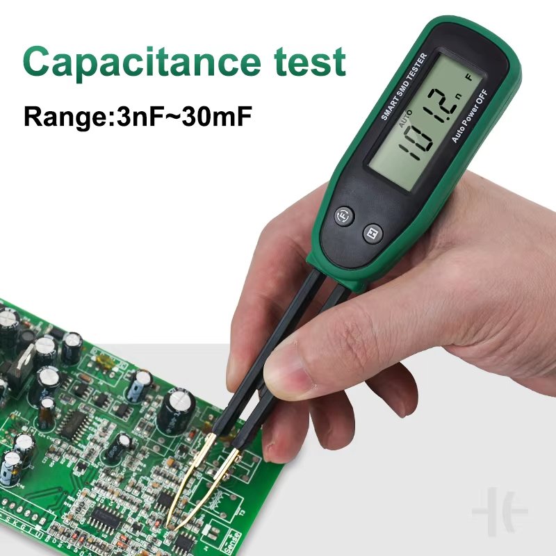Digital Multimeter Smart SMD Tester with Auto Range LCD Display for Capacitance Resistance Diode Battery Testing