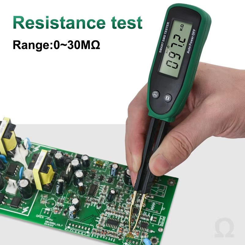 Digital Multimeter Smart SMD Tester with Auto Range LCD Display for Capacitance Resistance Diode Battery Testing