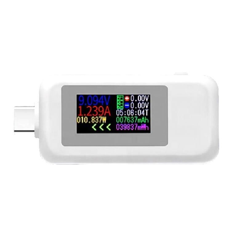 USB Type-C Tester 0-5A Current 4-30V Voltage Digital Connector Power Bank Charger Socket Plug Tester KWS-1902C