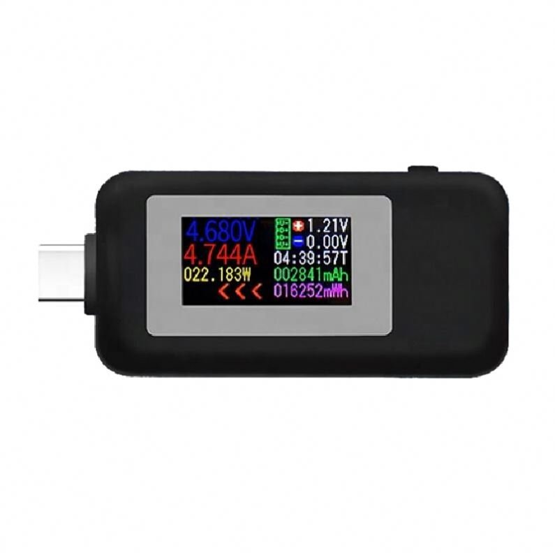 USB Type-C Tester 0-5A Current 4-30V Voltage Digital Connector Power Bank Charger Socket Plug Tester KWS-1902C