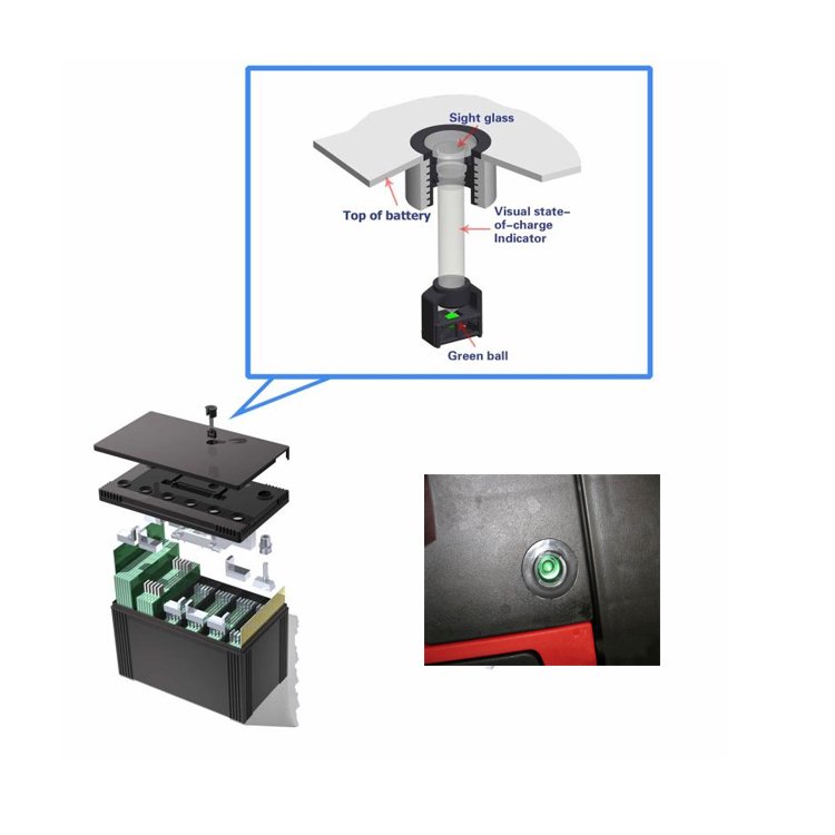Battery status indicator,car battery charge indicator,hydrometer battery tester battery magic Eye for Lead Acid battery