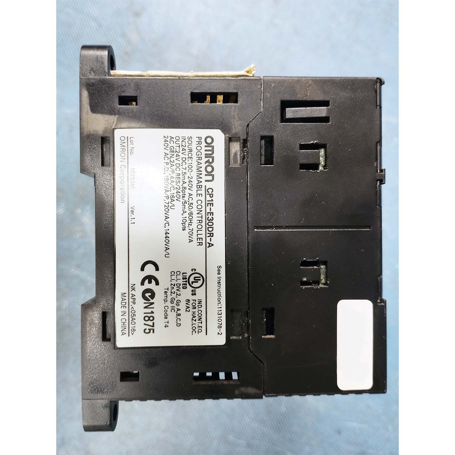 Omron | CP1E-E30DR-A | PLC - For use in Industrial / CNC Automation and Various Industry Functionalities and Applications