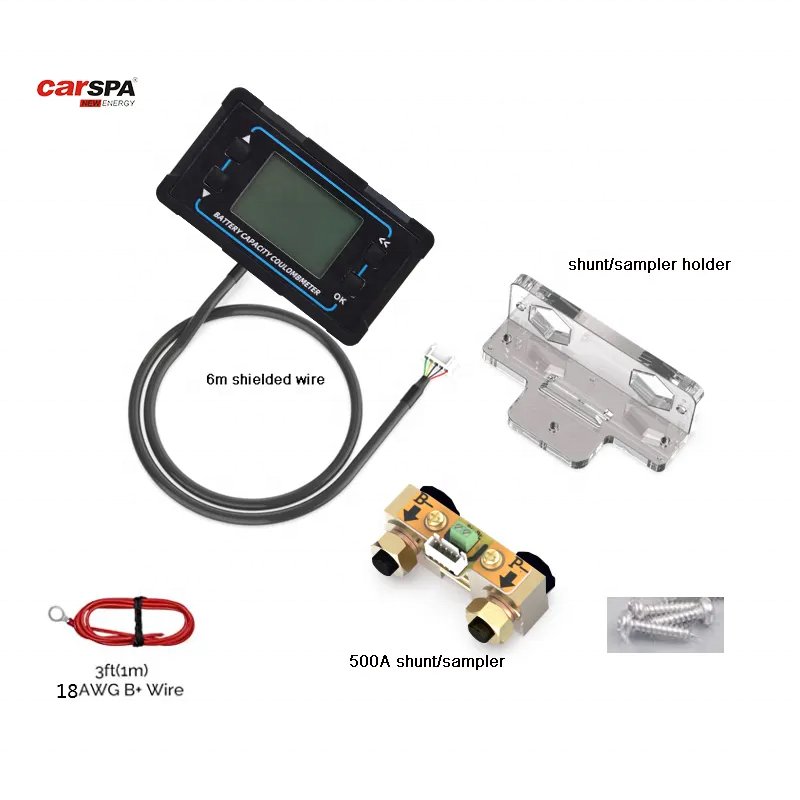 8-120V 500A Battery Capacity Coulomemeter Hot Sale in Battery Monitor Battery Tester with Shunt