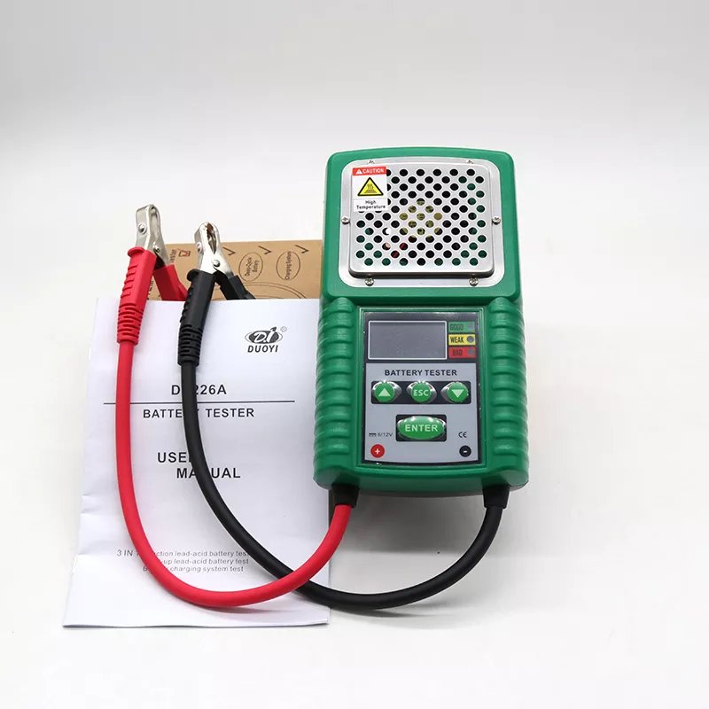DUOYI DY226 Car Battery Tester 6V 12V DC UPS Automotive Solar Energy Storage Marine Battery Check Quick Charging Analyzer Tester