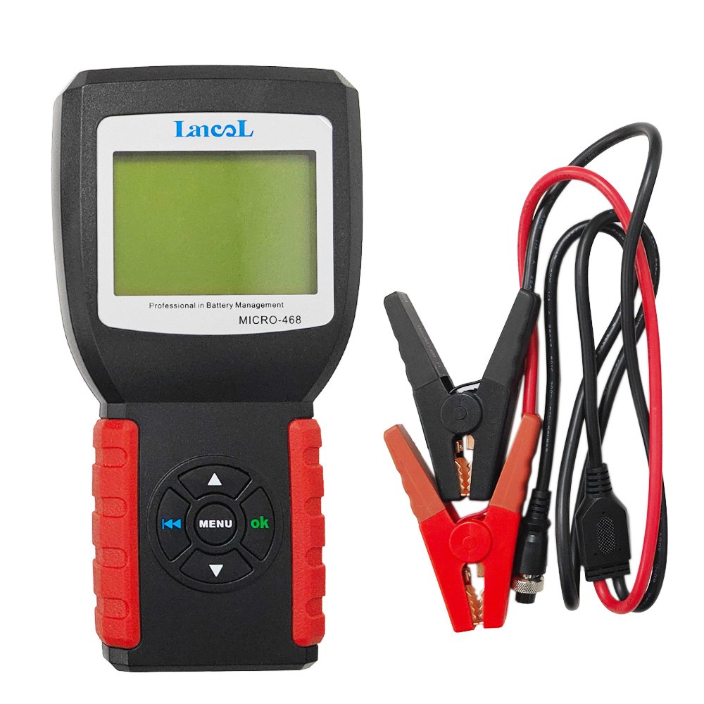 12V 24V Digital Battery Conductivity Tester 30Ah to 200Ah Display Battery Capacity, Voltage, Resistance and Life Time