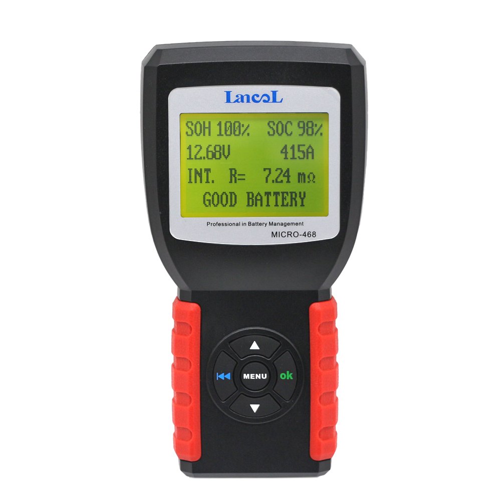 12V 24V Digital Battery Conductivity Tester 30Ah to 200Ah Display Battery Capacity, Voltage, Resistance and Life Time