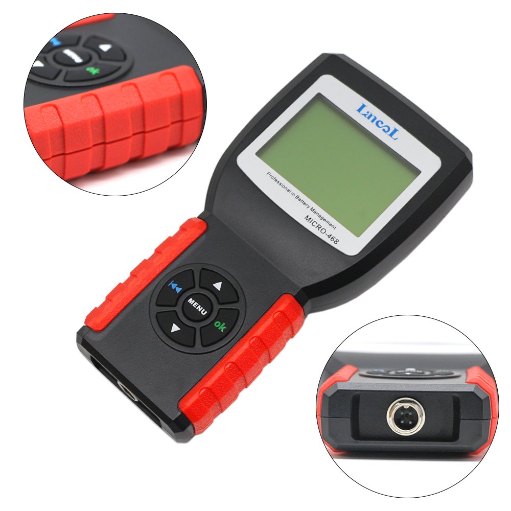 12V 24V Digital Battery Conductivity Tester 30Ah to 200Ah Display Battery Capacity, Voltage, Resistance and Life Time