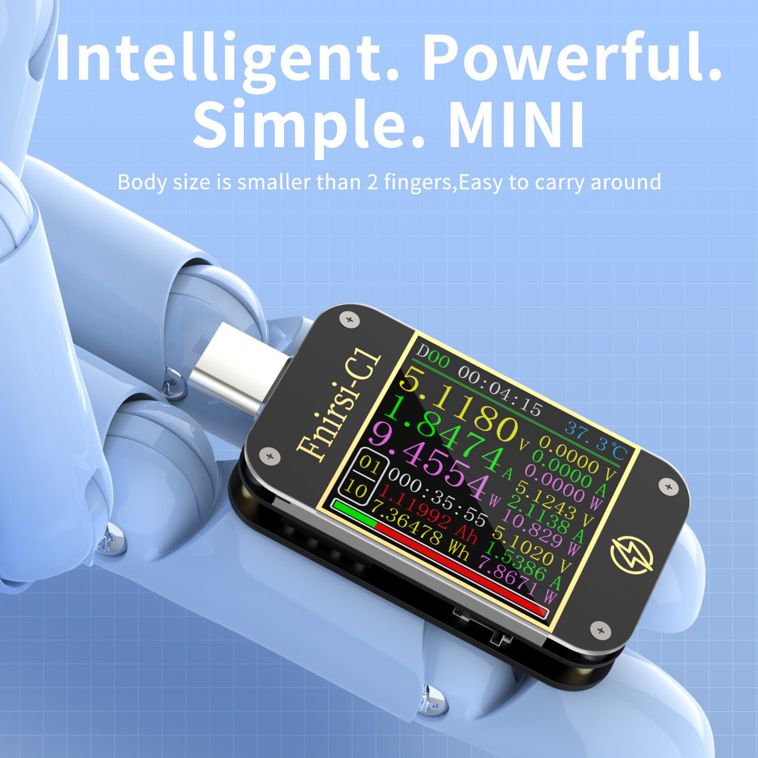Good quality FNIRSI C1 automatic trigger multiple fast charging protocols USB tester without bluetooth