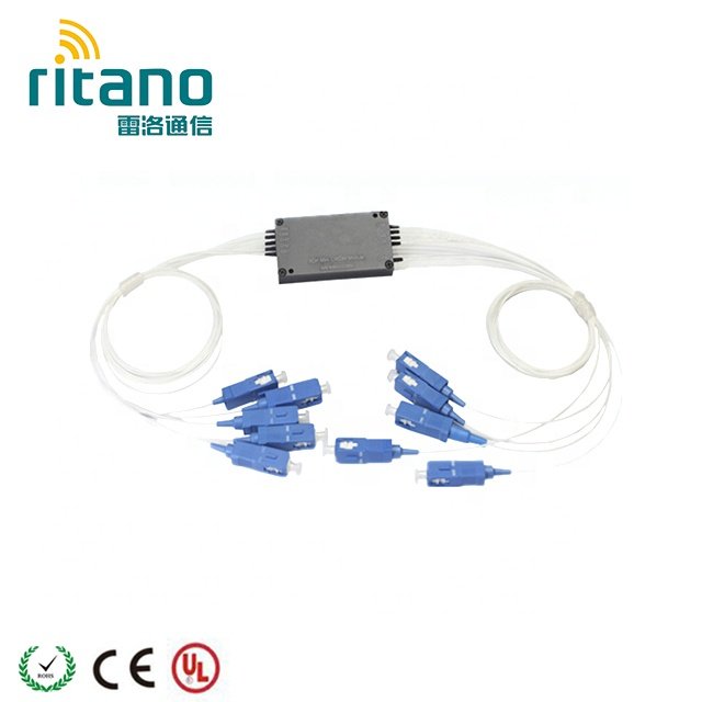 SC/APC Planar Lightwave Circuit Fiber Optic PLC Splitters