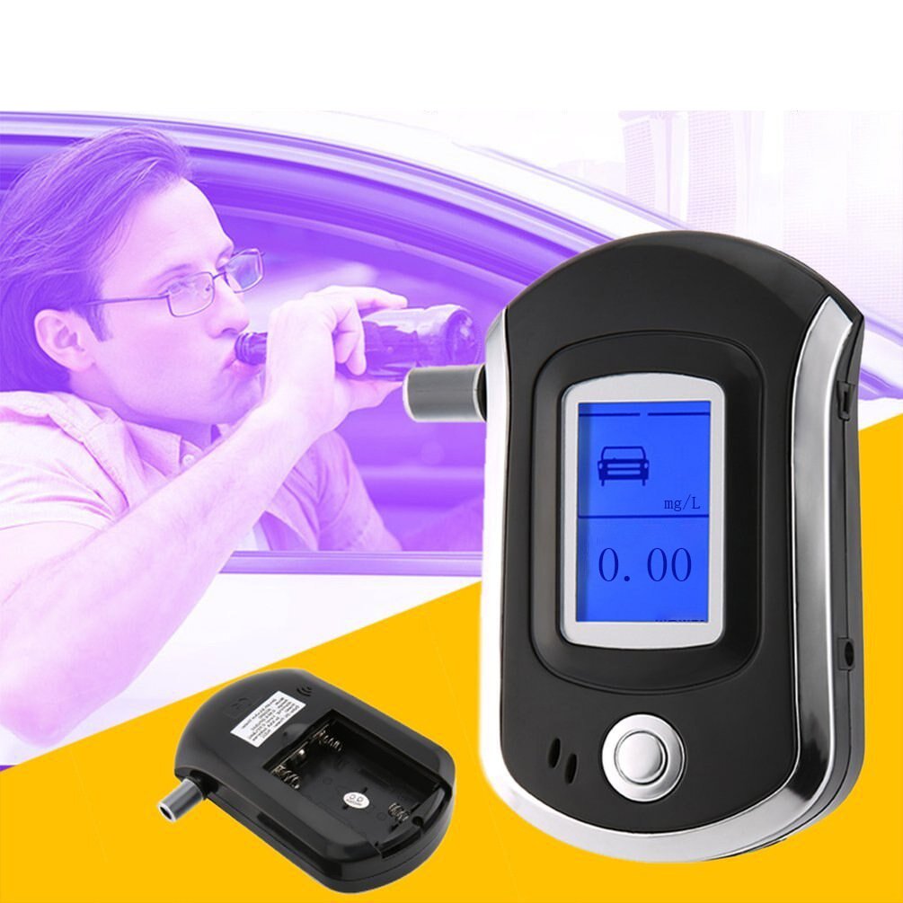 Professional Portable Keychain Driver PVC Nozzle Alcohol Tester Industrial USB Rechargeable Fuel Cell Sensor New Alcoholimetro