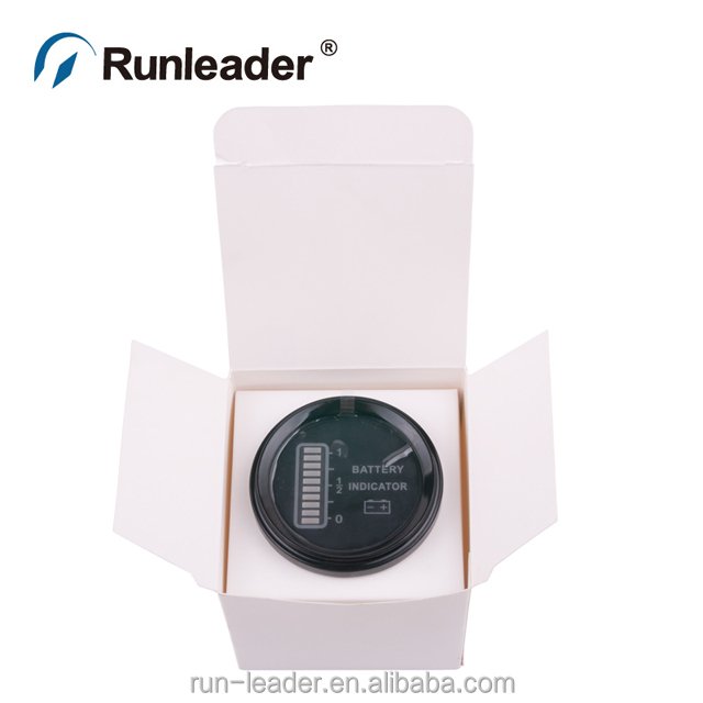 Runleader Battery Tester Voltage Meter Battery Indicator for Golf Cart Forklift Electric Vehicle