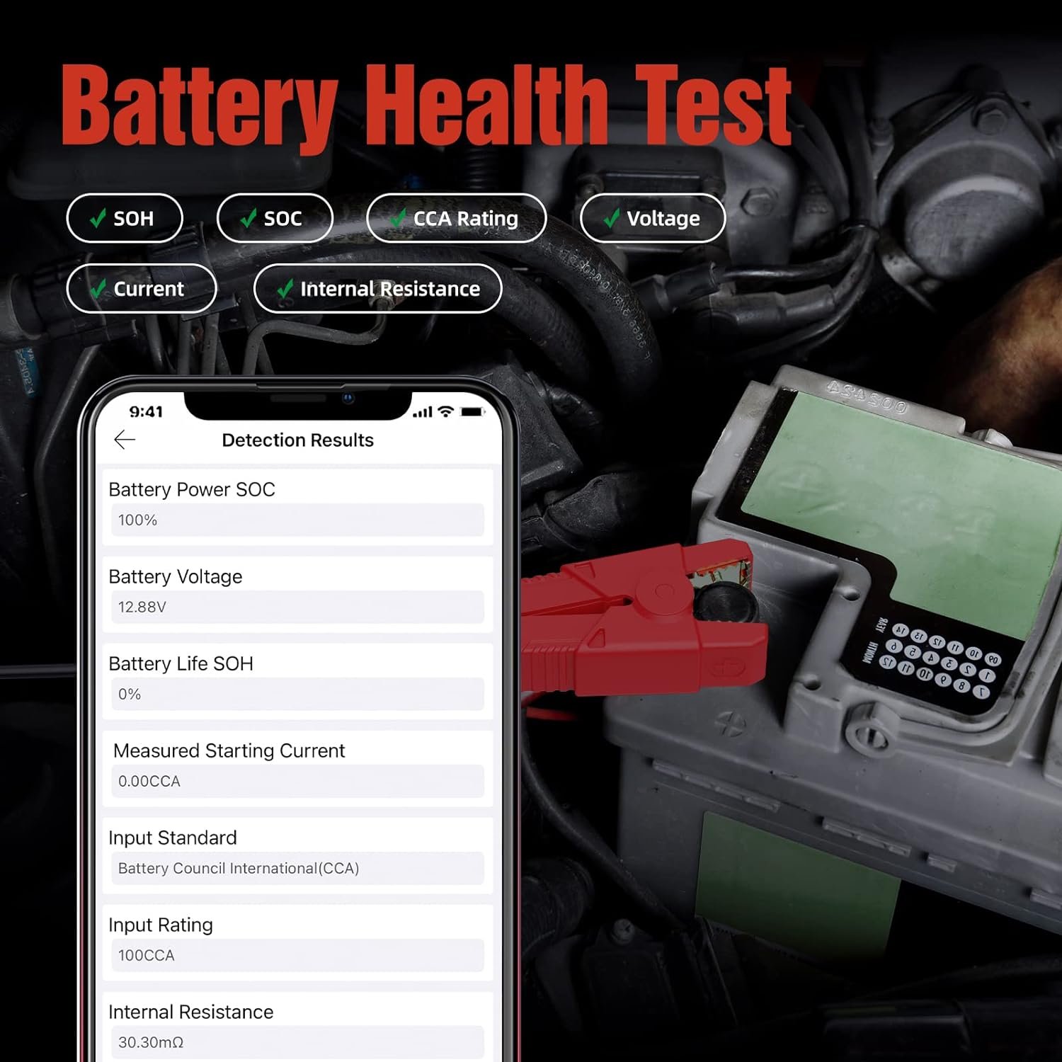 2024 LAUNCH Upgraded BST360 6V 12V Car Battery Tester Bluetooth Battery Load Tester Charging Cranking System Analyzer