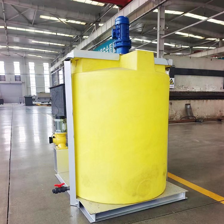 IEPP factory supplier chemical dosing sodium storage neutralization tank sewage treatment chlorine acid mixer PAC PAM feed skid