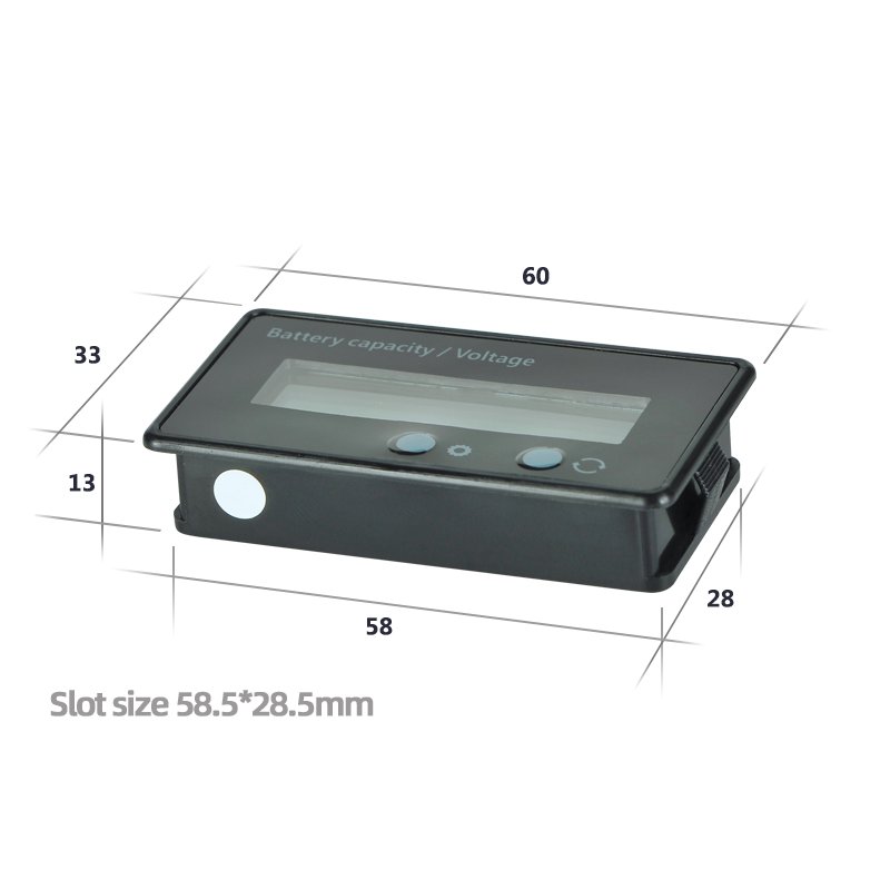 GY-6S 12V/24V LCD Car Lead-Acid Lithium Battery Voltmeter Voltage Tester battery Voltage meter Battery Capacity Indicator