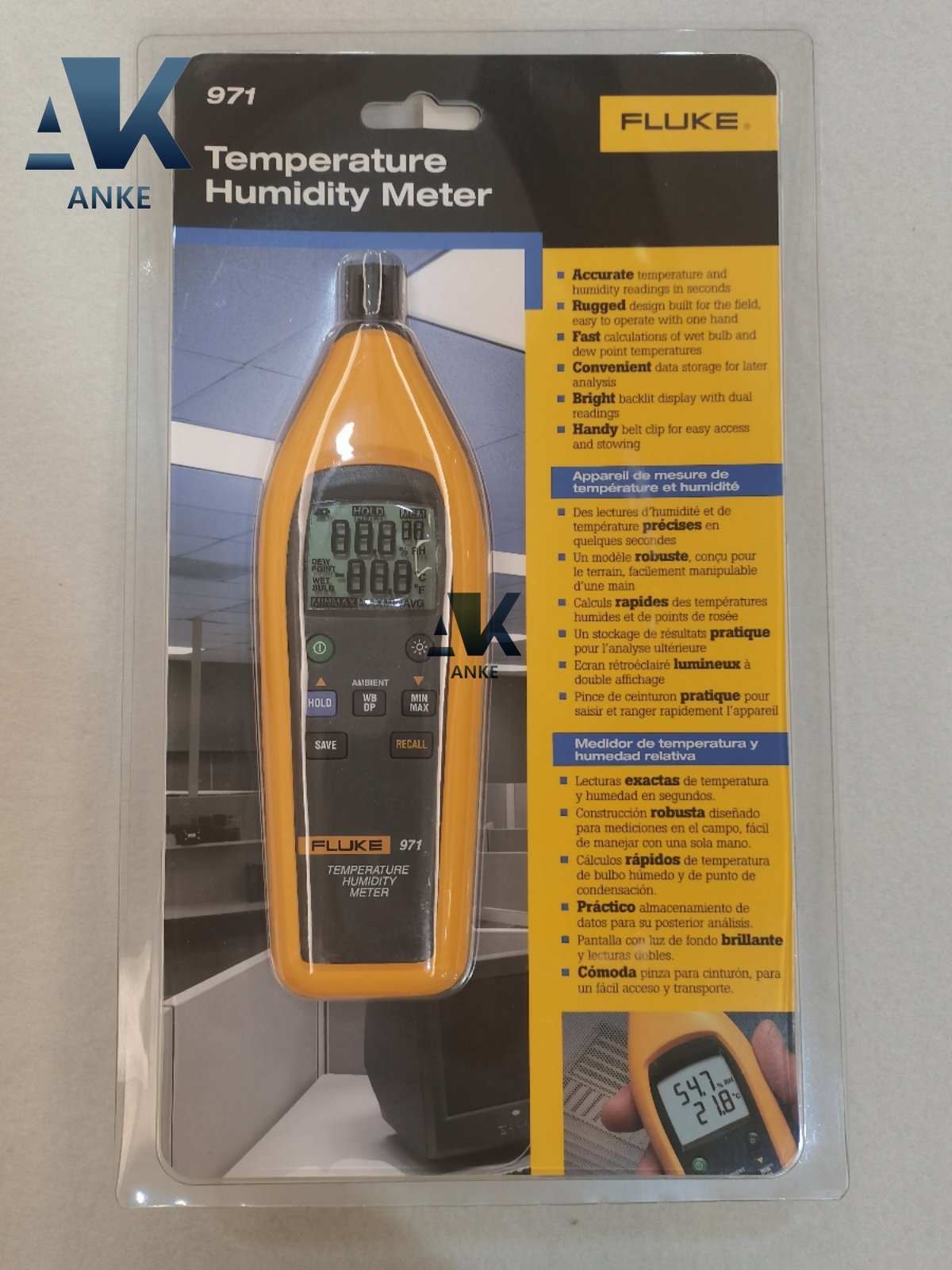 Fluke 971 Temperature Humidity Meter