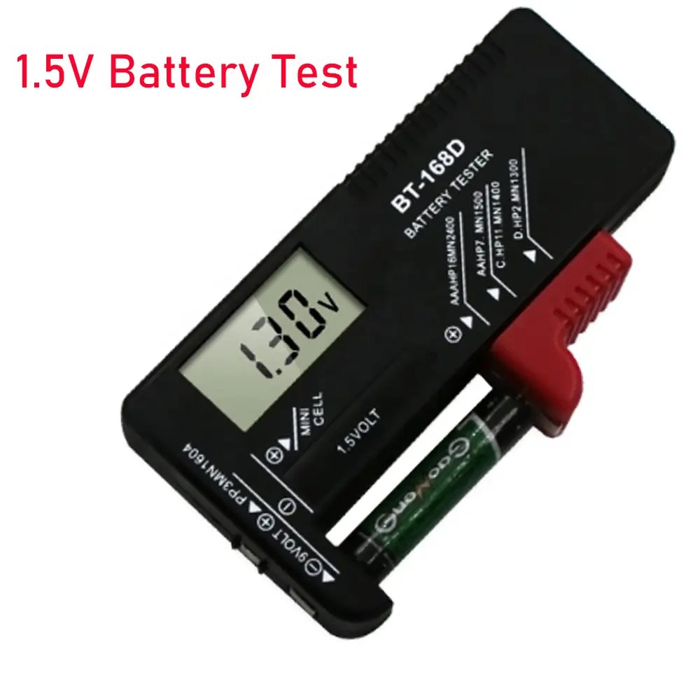 BT-168D Battery Capacity Tester Button Cell Volt Checker Universal Battery Tester BT168D