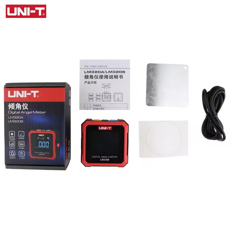 UNI-T LM320A Four-side magnets Angle Meter Digital Protractor Magnetic Inclinometer Angle Tester Bevel Box Measuring Tools