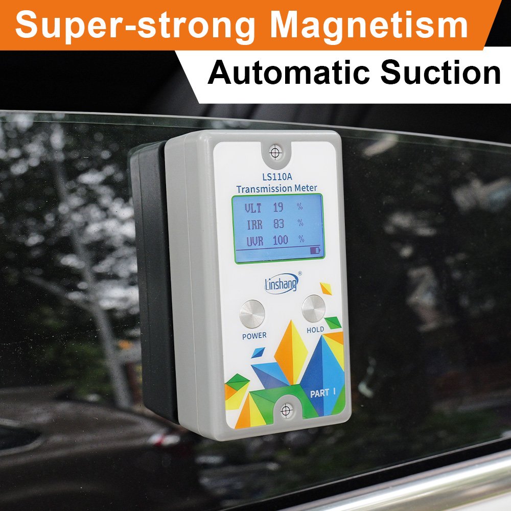 LS110A 940nm IR Split Solar UV Tester Car Window Tint Meter Visible Light Transmittance Detection Window Tint Meter
