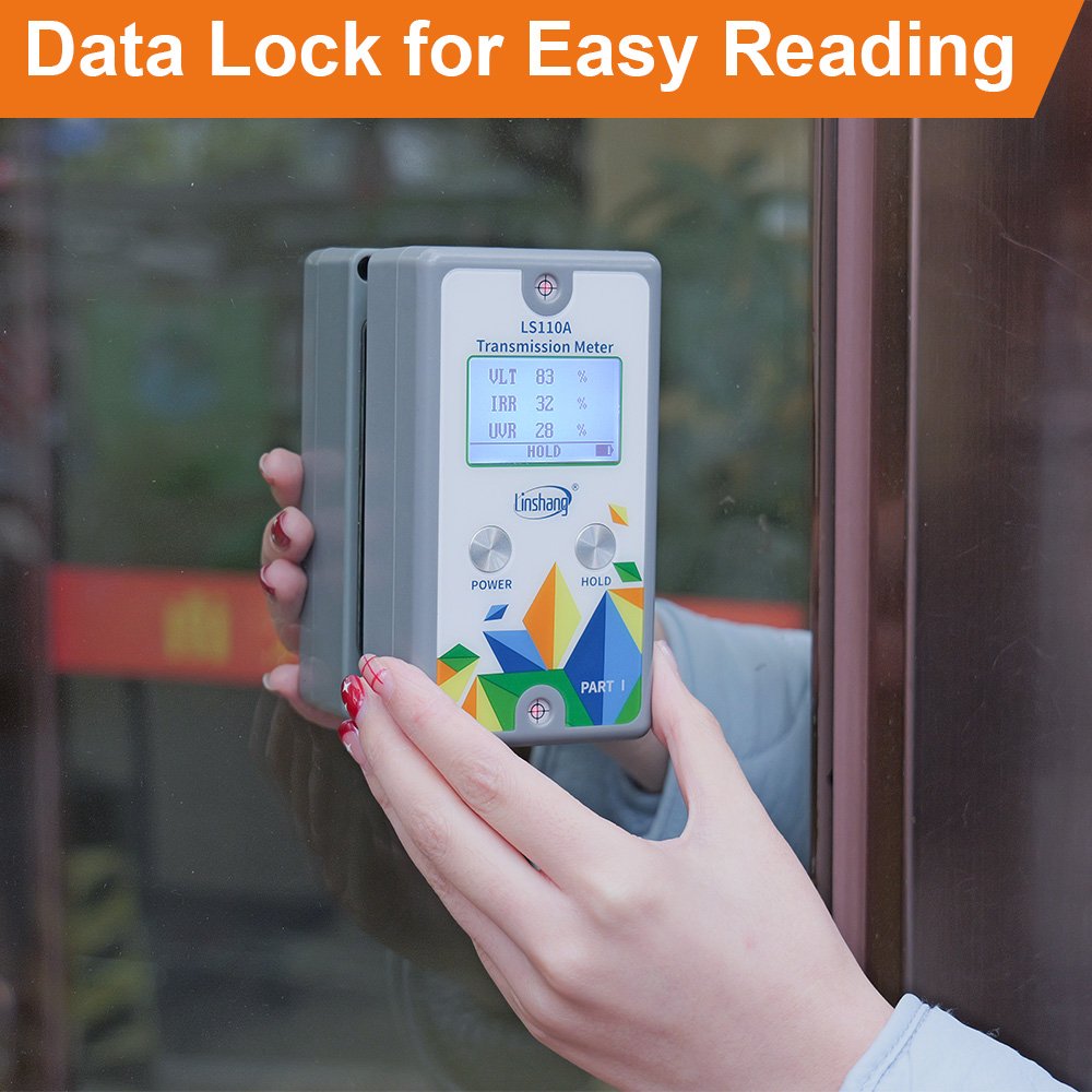 LS110A 940nm IR Split Solar UV Tester Car Window Tint Meter Visible Light Transmittance Detection Window Tint Meter