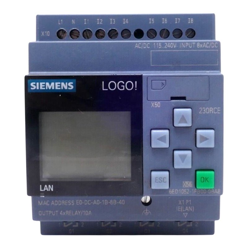 6ED1052-1FB00-0BA8 SONGWEI CNC 6ED10521FB000BA8 SIEMENS LOGO 230RCE Logic Module PLC PAC Dedicated Controllers