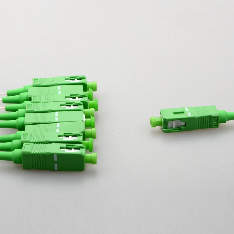 SC APC PLC 1x8 Splitter MINI PLC type Splitter Fiber Optical Splitter Planar Lightwave Circuit Mini Steel Tube Type