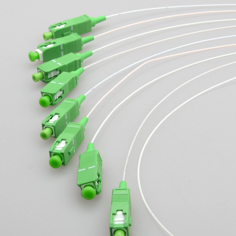 SC APC PLC 1x8 Splitter MINI PLC type Splitter Fiber Optical Splitter Planar Lightwave Circuit Mini Steel Tube Type