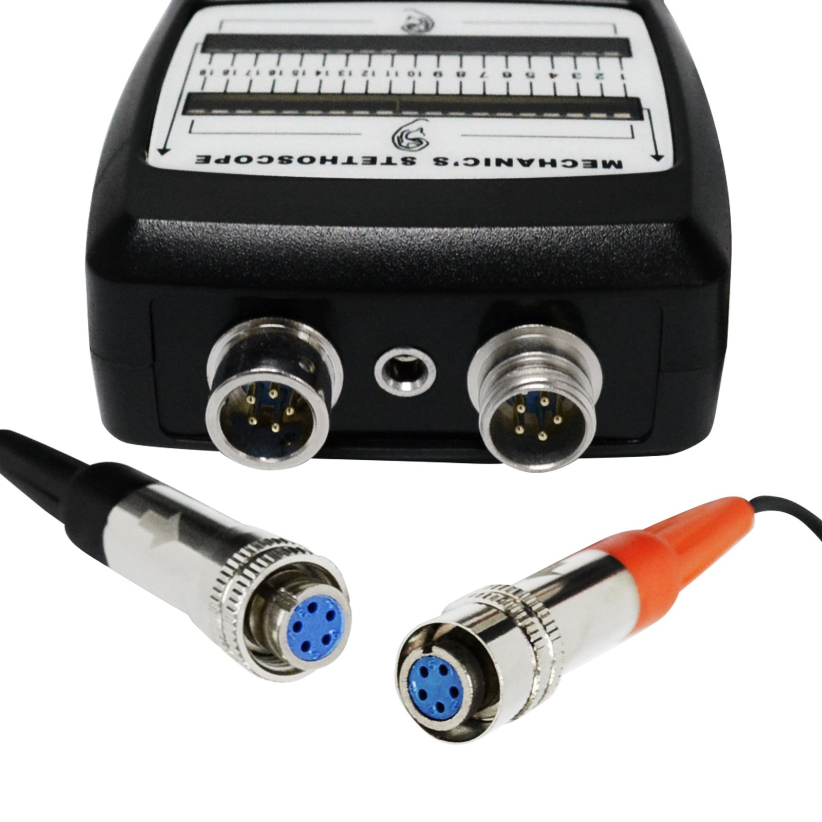 Digital Mechanic's Engine Stethoscope with Headphone & 2 Separate Sensor Probe, 10~10K Hz Sound Noise Detection Automotive Tool