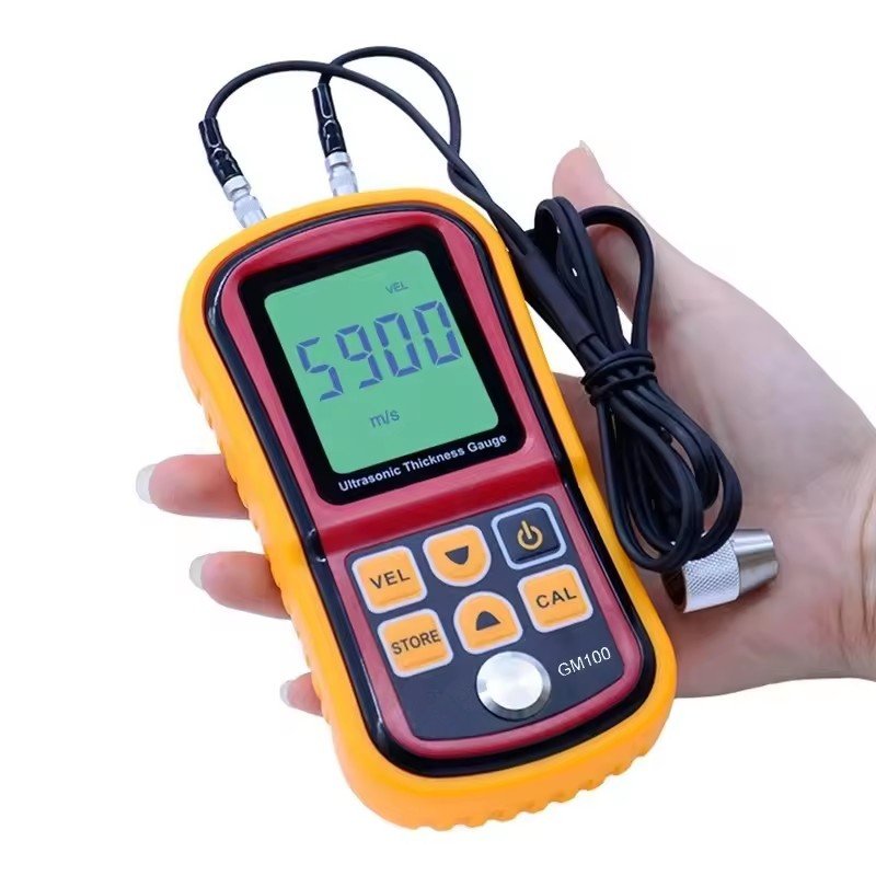 GM100 Tester Thickness Gauge Ultrasonic Metal Compact Digital Accurate LCD Display Intelligent Handhold Meter Backlight Portable