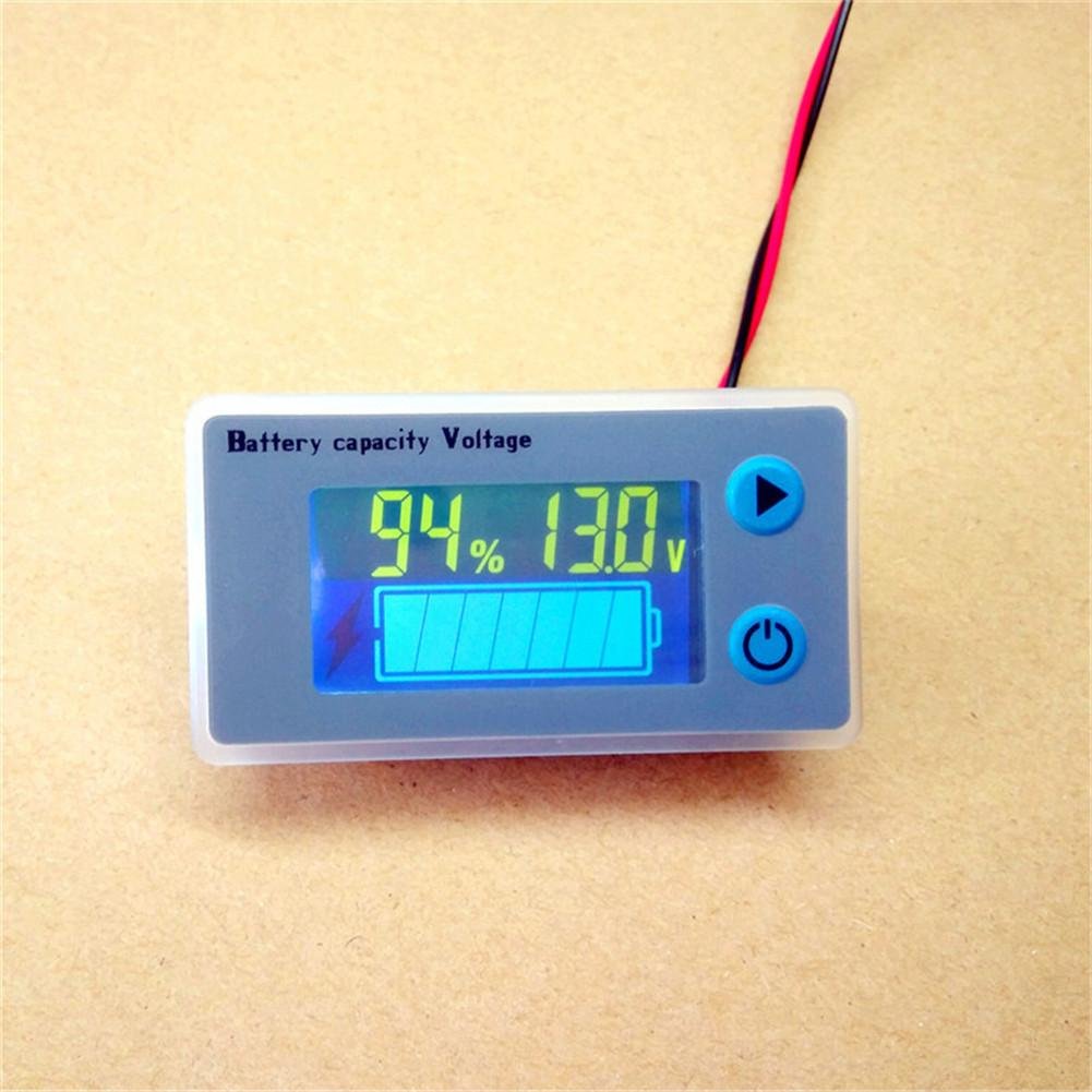 10-100V Universal LCD Car Acid Lead Lithium Battery Capacity Indicator Digital Voltmeter Voltage Tester Monitor JS-C33