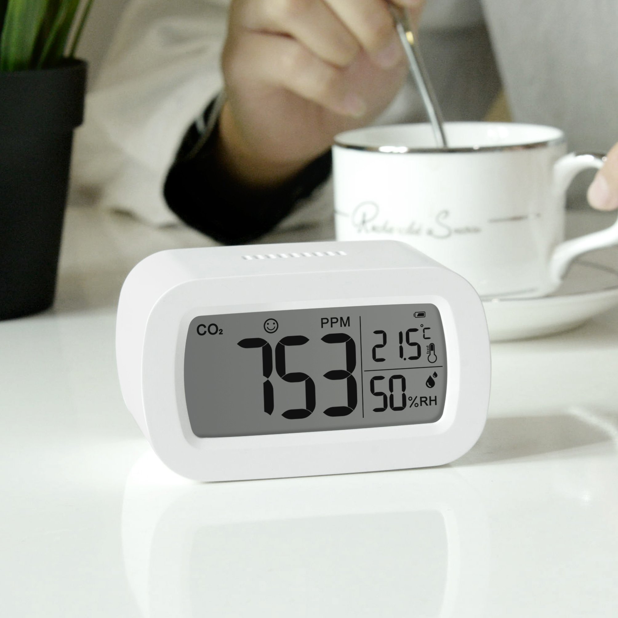 HAPTIME Wireless Air Quality Analyzer CO2 sensor gas detector Portable Monitor