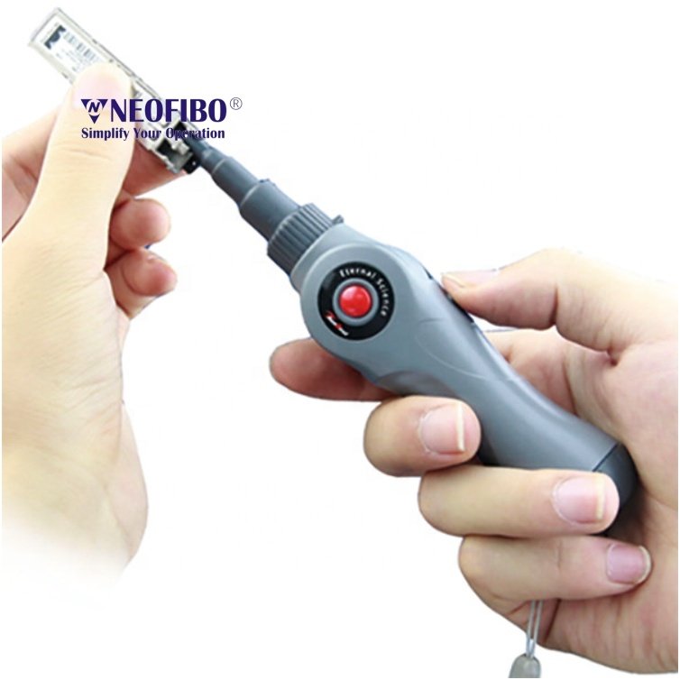 Neofibo EDV-838 one click 2.5mm sc fc cleaner 1.25mm lc fiber optic cleaner fc sc st fiber multiport stick fiber optic cleaner