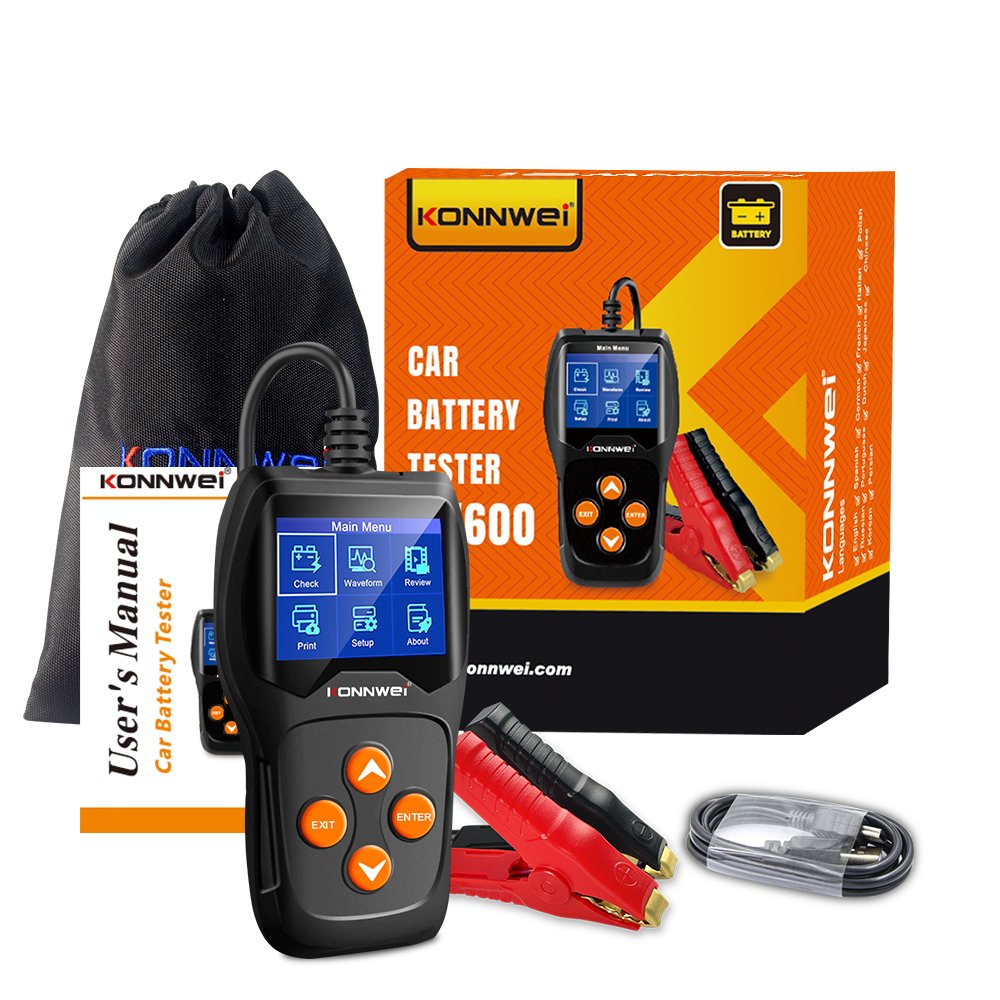 Universal Auto Battery Tester KONNWEI KW600 12V Car Battery CCA Tester Auto Starting Battery Special Inspecting Tools