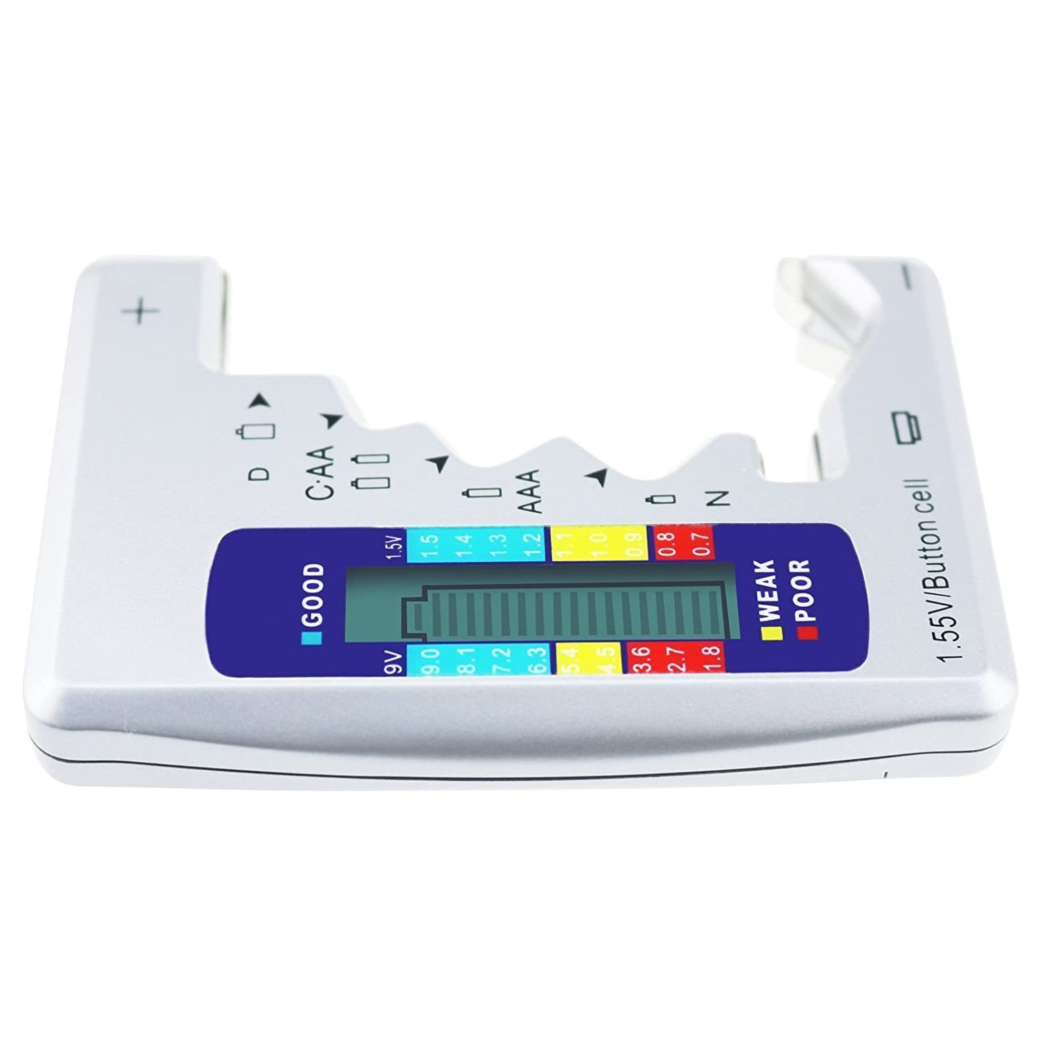 Hand-held Easy to Use Universal Battery Checker Small Battery Tester Detector Analyzer for AAA/AA/C/D/9V/1.5V Button Cell