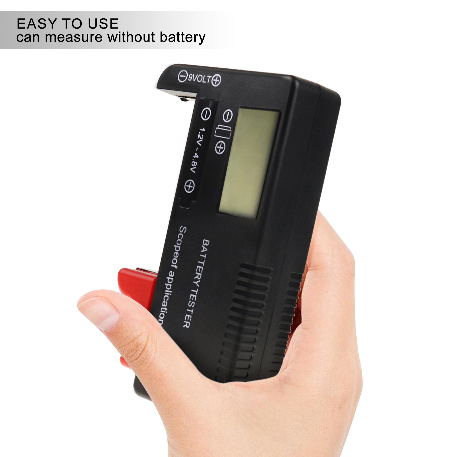 Digital Battery Capacity Tester Volt Checker Load Analyzer Display Check AAA AA C D 9V 3.7V 1.5V Button Cell Household