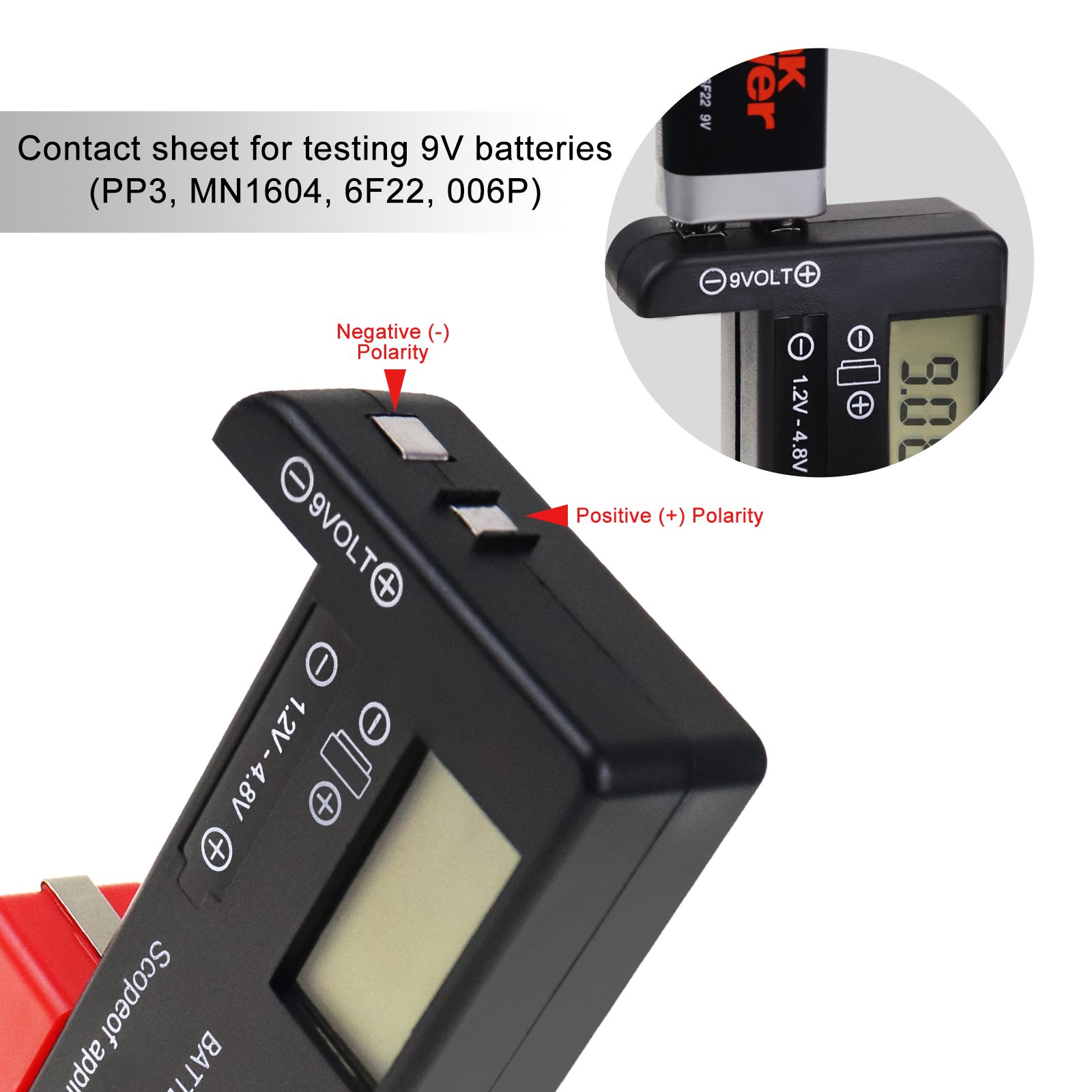 Digital Battery Capacity Tester Volt Checker Load Analyzer Display Check AAA AA C D 9V 3.7V 1.5V Button Cell Household
