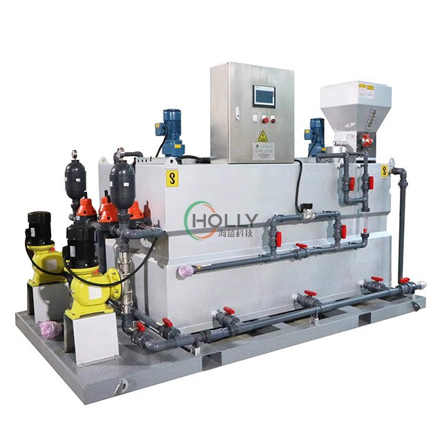 Sewage Automatic Polymer Powder Dosing Equipment Pam Pac Dosing System Flocculant Preparation Feed System Unit