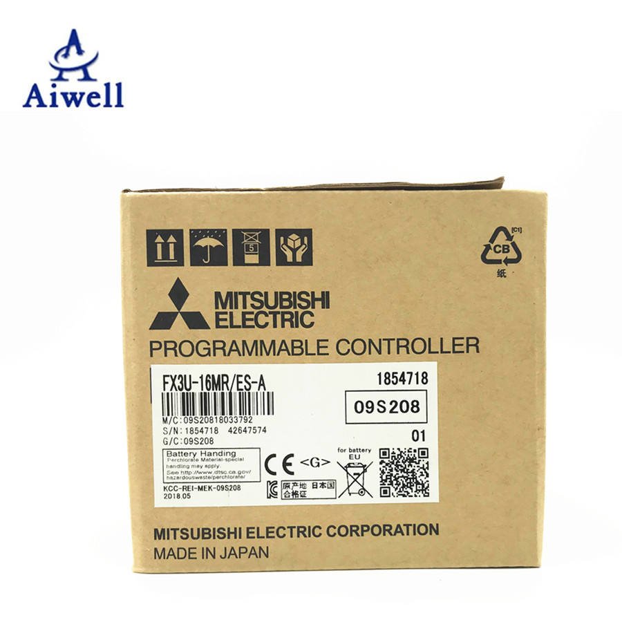 Original New Mitsubishi FX3U PLC FX3U-16MR/ES-A