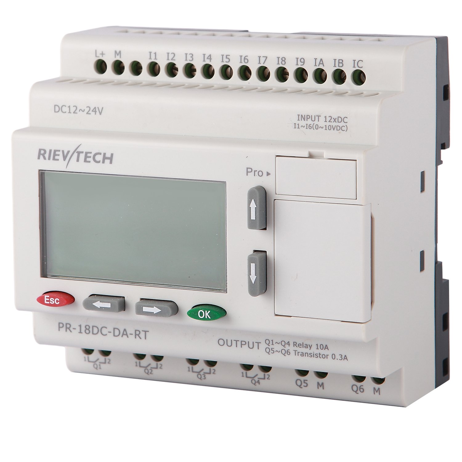PR-18DC-DA-RT Programmable logic controller PLC programmable relay RIVETECH automation direct laundry machine plc power supply