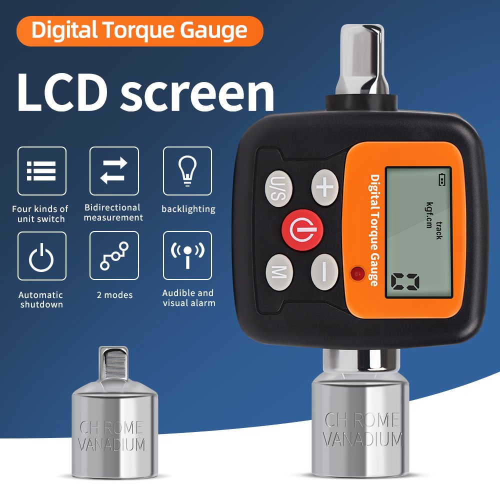2024 Digital Torque Meter Portable Torque Wrench Tester for Torque Calibrate Load Cell and Tighten Force Precision Instrument