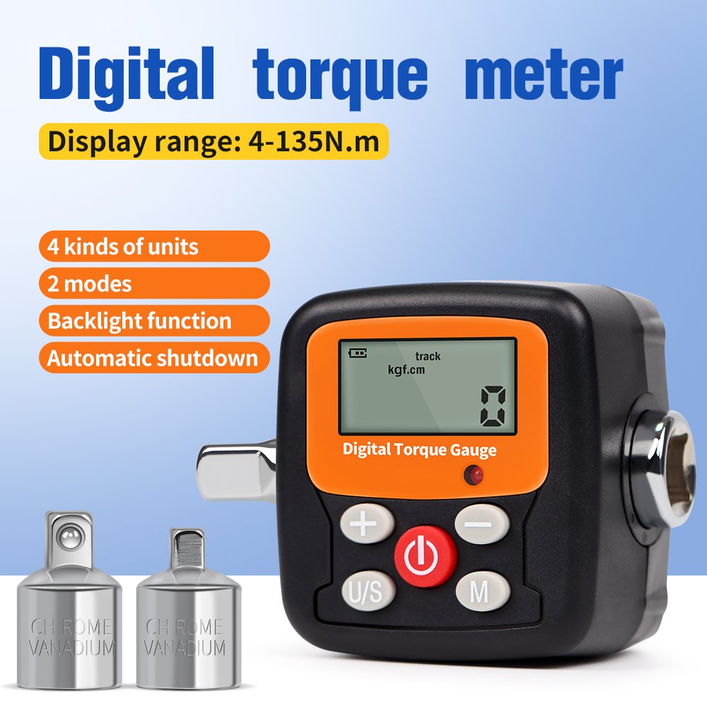 2024 Digital Torque Meter Portable Torque Wrench Tester for Torque Calibrate Load Cell and Tighten Force Precision Instrument